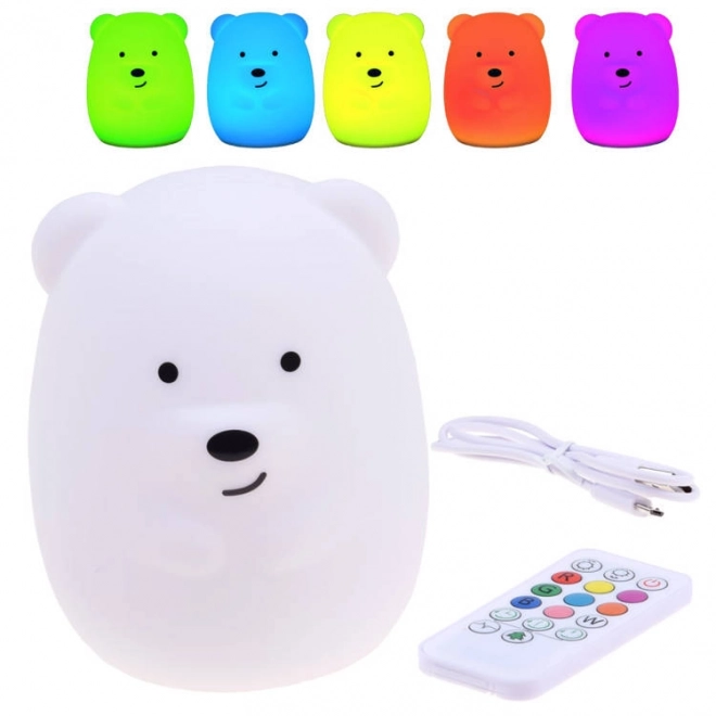 White Bear LED Night Light with Remote