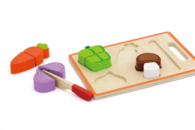 Wooden Cutting Play Set - Vegetables