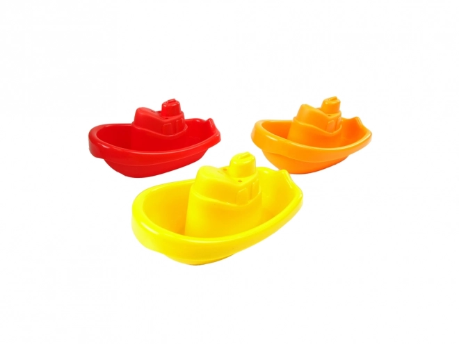 Educational Bucket with Cups Stacking Pyramid and Boats Bath Sorter