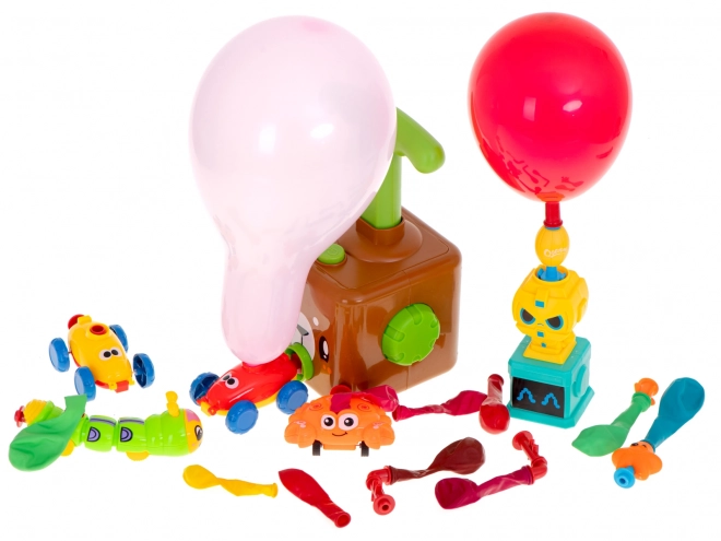 Balloon Launch Aerodynamic Car Bear Set 23 Pieces