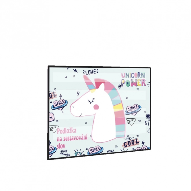 Unicorn Iconic Word Building Mat