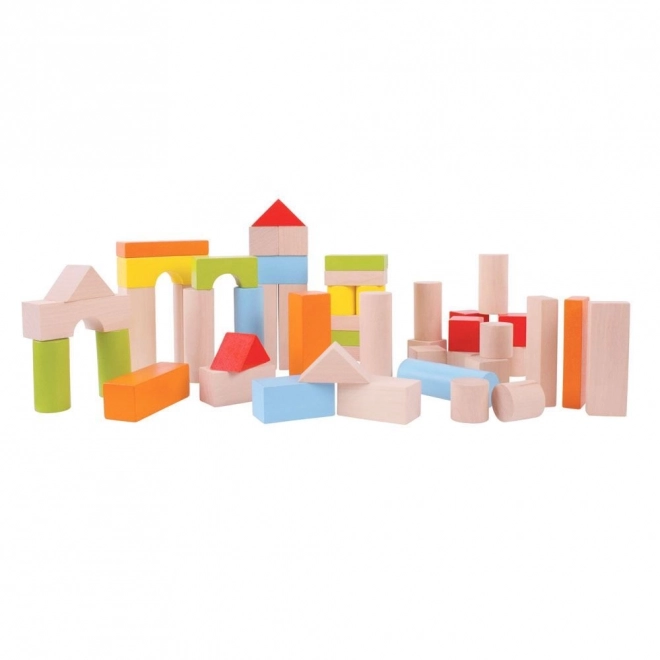 Bigjigs Baby Colorful Building Blocks Set