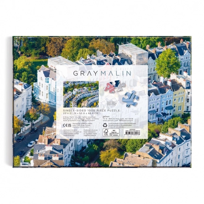 Galison Grey Malin Notting Hill 1000 Piece Puzzle