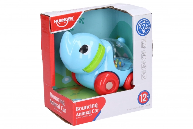 Rolling Elephant Rattle Toy