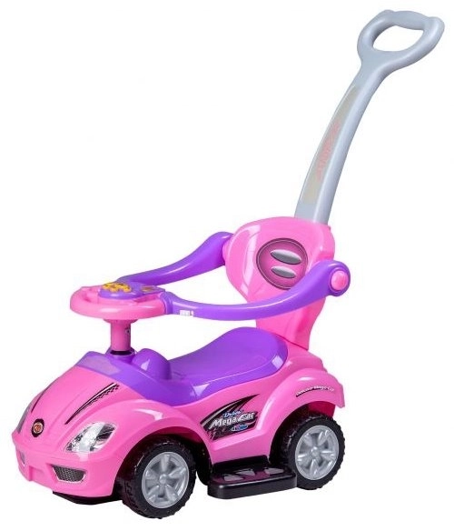 3-in-1 Ride On Toy Push Car Walker with Handle and Canopy