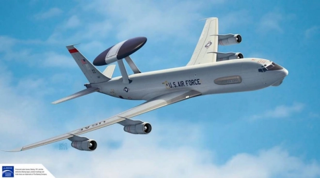 USAF E-3G Sentry AWACS Plastic Model Kit 1/144