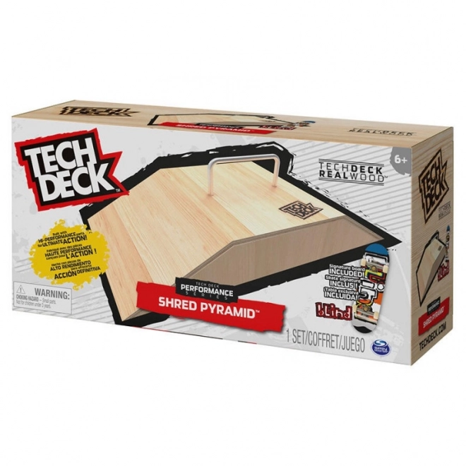 Tech Deck Wooden Ramp with Fingerboard