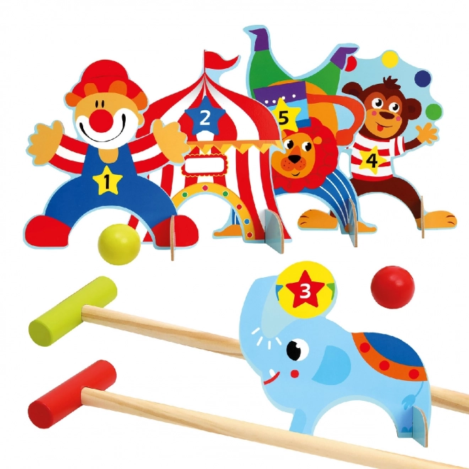 Bino Children's Circus Croquet Set