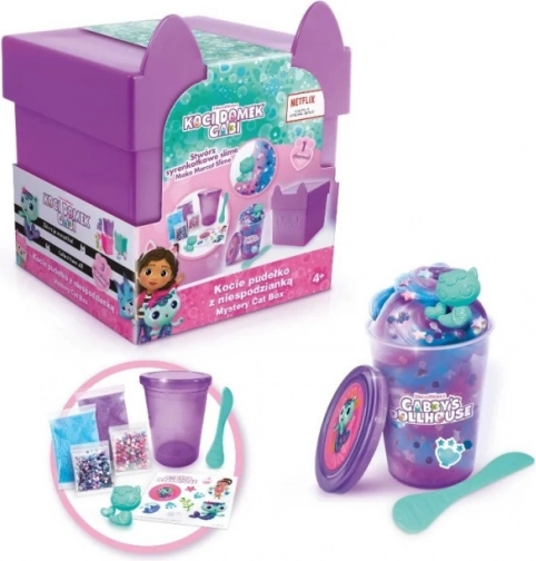 Gabi's Cat House plastmateriale - Overraskelsesboks til katte, lilla (slim)