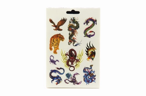 Colorful Temporary Tattoos - 280 Pieces