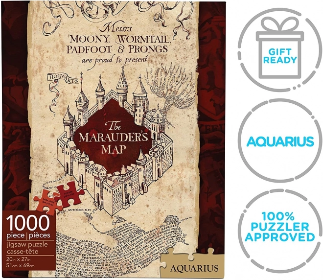 Harry Potter Marauder's Map 1000 Piece Puzzle