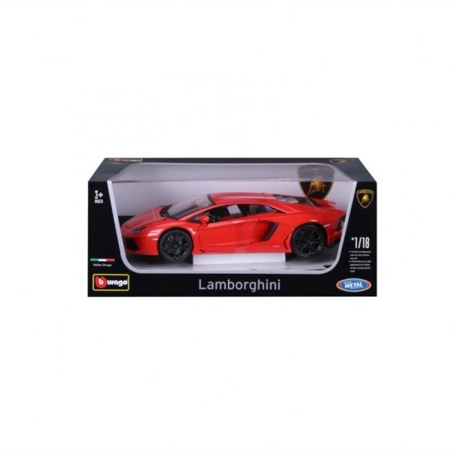 Bburago Lamborghini Aventador LP700-4 Diecast Model in Metallic Orange