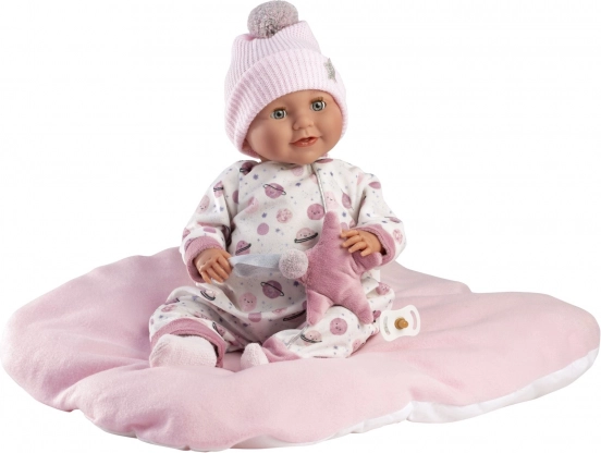 Blinking realistic baby doll Llorens with sounds 42 cm