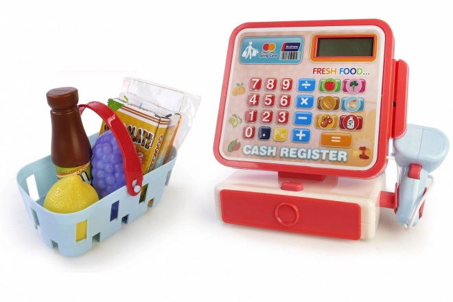 Cash register with basket