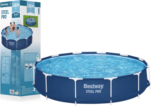 Round Pool Bestway Steel Pro 366 x 76 cm