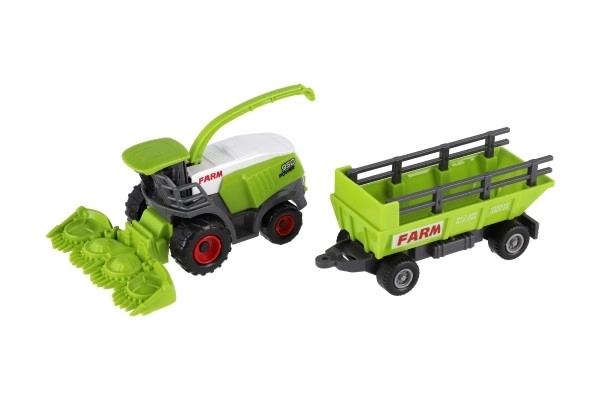 Farm Harvester with Trailer