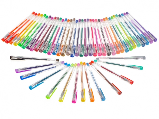Kleurrijke glitter gelpennen - 50 stuks