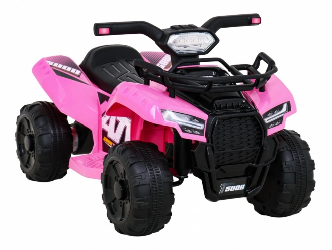 Kids' Pink Quad Ride-on with MP3 and LED Lights