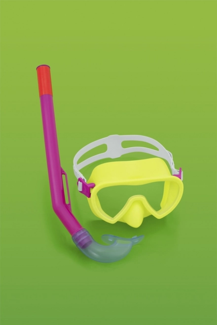 Diving Set Bestway Yellow Mask, Fins, Snorkel 25039