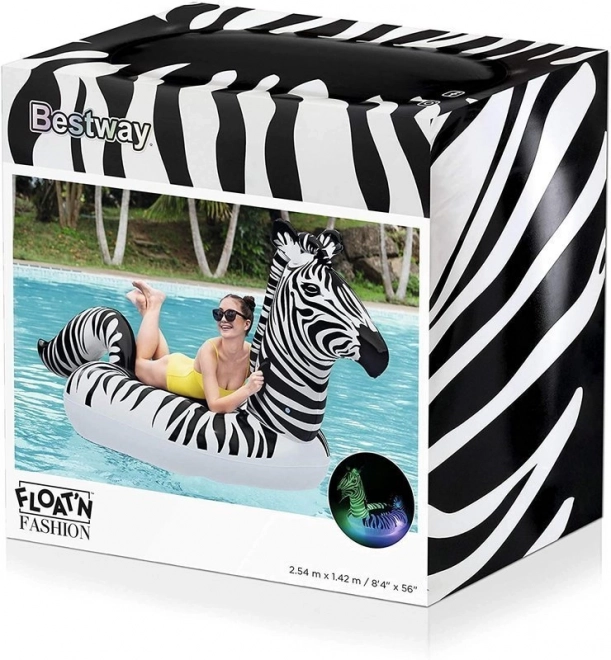 Inflatable Zebra LED Pool Mattress