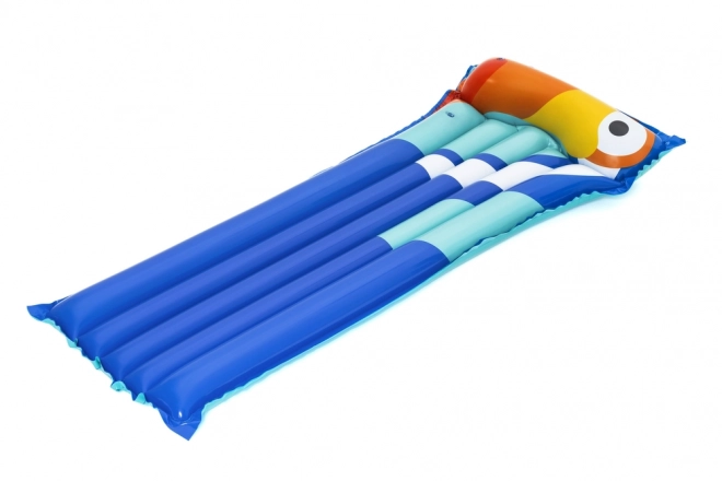 Inflatable Swimming Mattress Toucan Blue