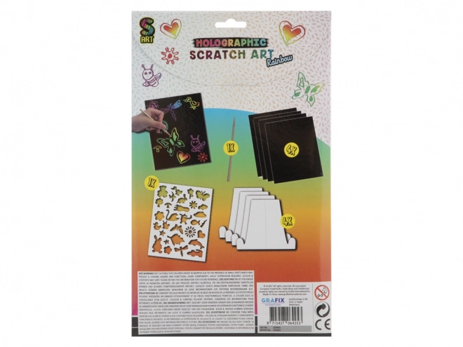 Glitter Scratch Art Animals Set