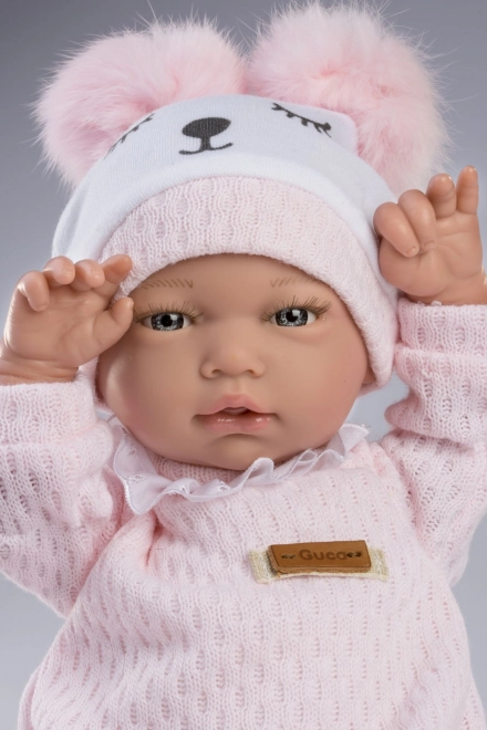 Guca 959 ANDREA - realistische baby-pop met geluiden en zachte stoffen lichaam - 38 cm