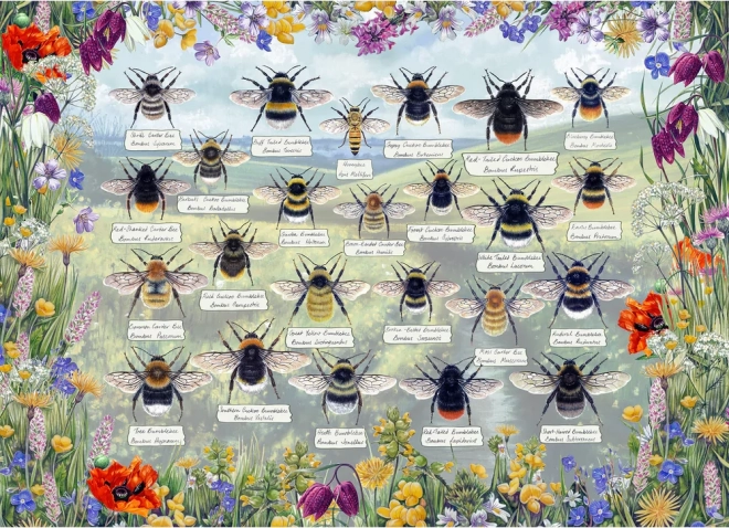  Brilliant Bees 1000 Piece Puzzle