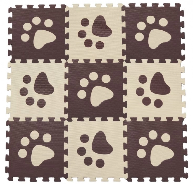 Foam BABY Puzzle Brown Paw H (29.5x29.5)