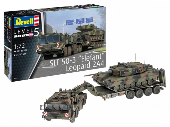 Plastic Model SLT 50-3 Elefant and Leopard 2A4 Tank