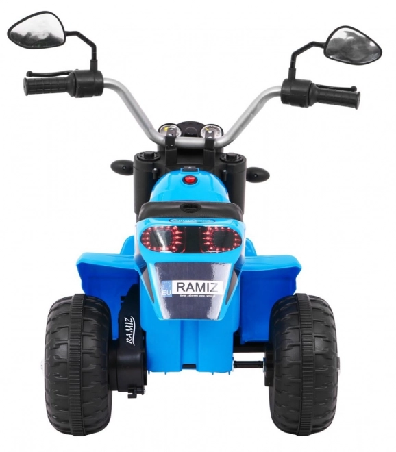 Mini ride-on bike with led lights blue