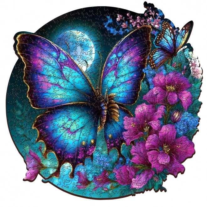 Luminescent Wooden Butterfly Puzzle