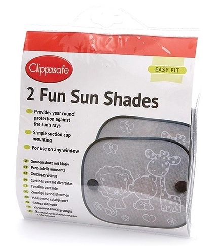 Sunshade with Suction Cups Black Safari