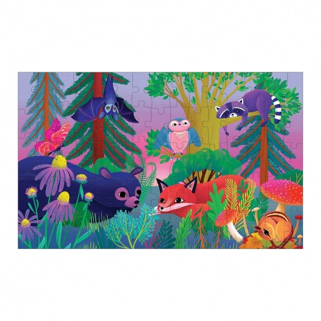 Mudpuppy Lenticular Forest Day to Night Puzzle