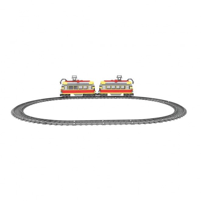 Compatible Construction Set with Tram on Batteries and Tracks