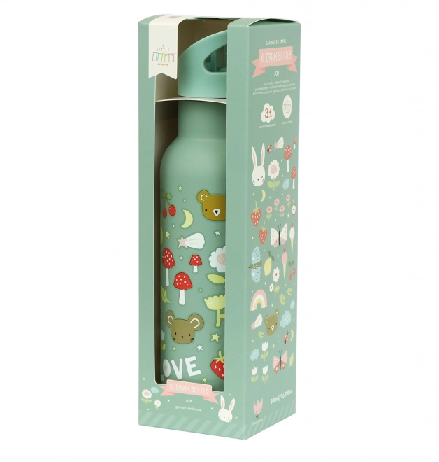 A Little Lovely Company Nerezová lahev na pití 500 ml – Radost