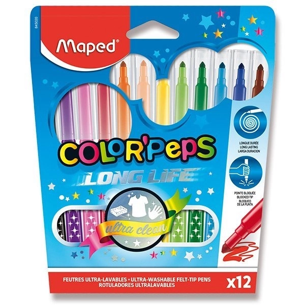 Maped Color'Peps Long Life Washable Markers Set