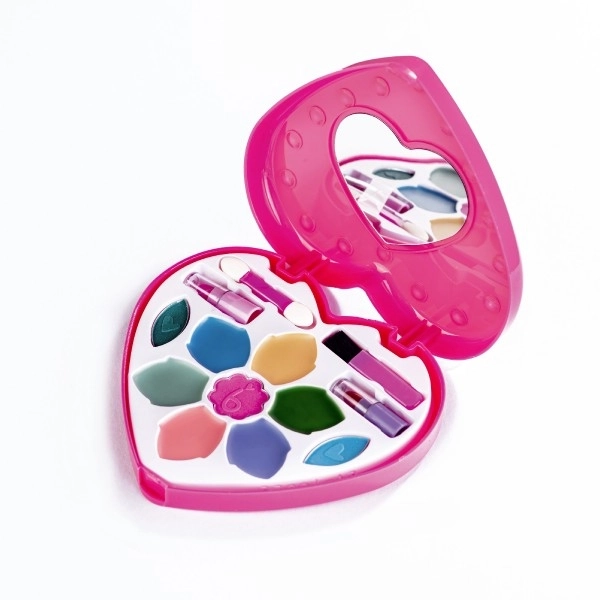 Heart Makeup Palette with Mirror for Kids