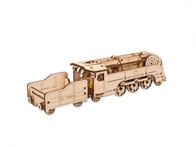 Ugears 3D Wooden Mechanical Mini Locomotive Puzzle