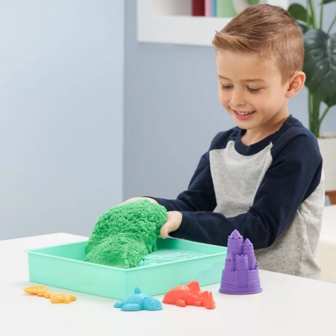 Sabbia Kinetica Set Sabbiera Verde