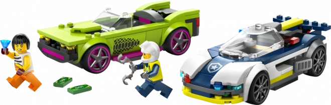 lego city police chase with muscle car