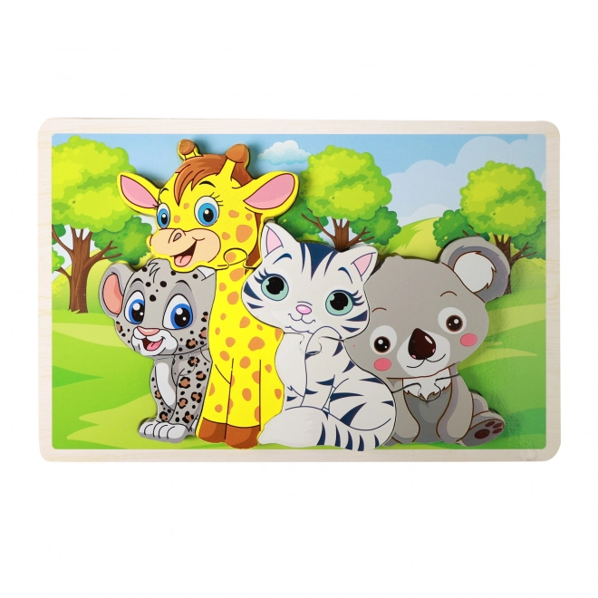 Wooden Animal Puzzle 8 Pieces