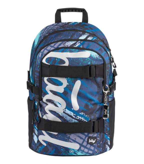 Baagl Skate Structures School Backpack Set