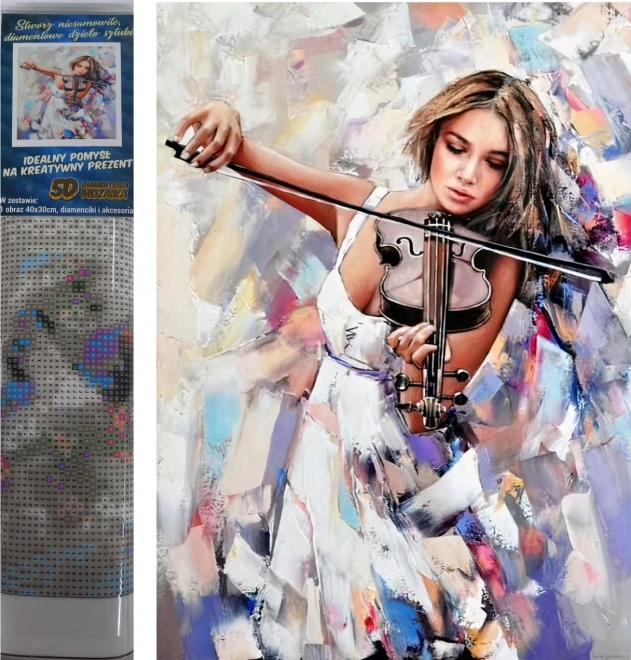 diamond painting kit violinist 30x40cm