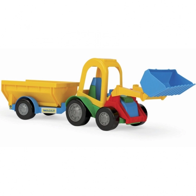 Color Cars Loader with Trailer Toy