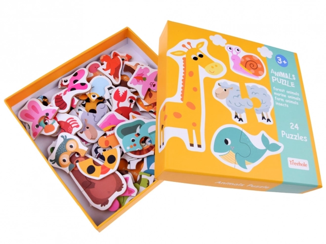 Colorful Animal Puzzle Set