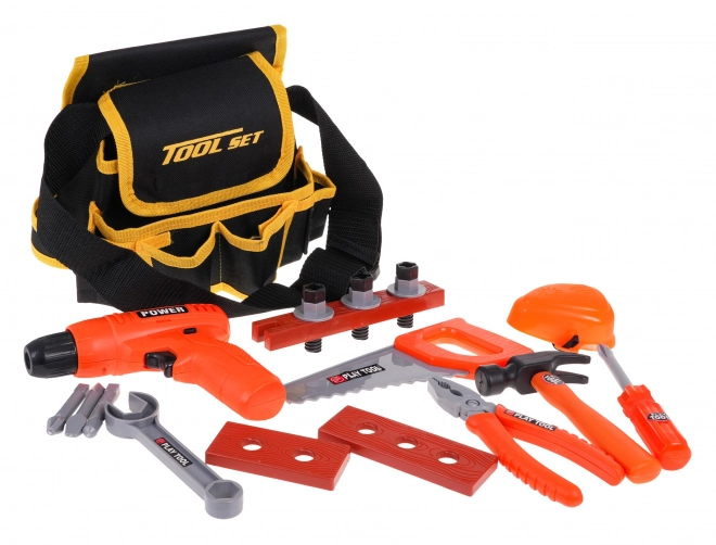 Tool Belt Set with Interactive Drill for Kids 3+