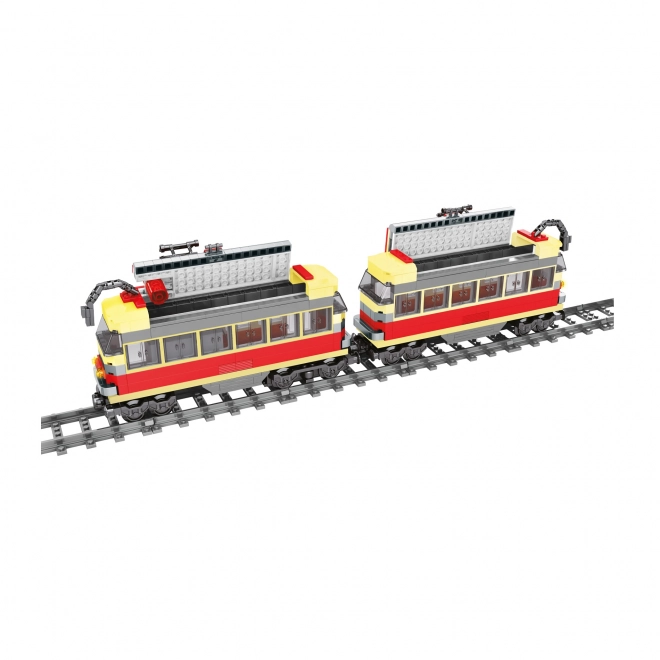 Compatible Construction Set with Tram on Batteries and Tracks