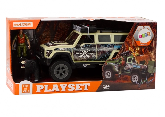 Off-Road Hunter Adventure Vehicle with Bear and Sound Effects