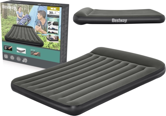 Oppustelig madras 203 × 152 × 30 cm BESTWAY til 2 personer